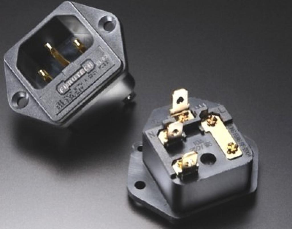 Conector AC IEC Furutech FI-03 Gold