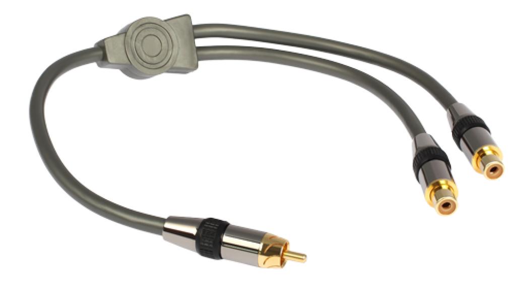 Cablu Adaptor GoldKabel Profi Y-adapter 1S/2K geekmall.ro imagine noua tecomm.ro
