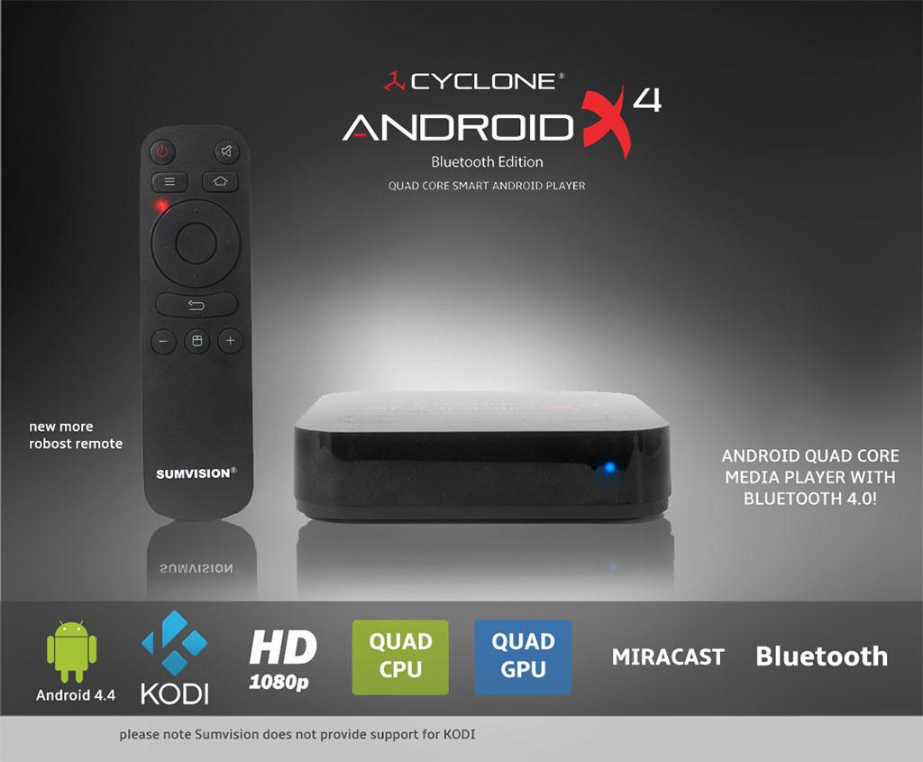 Media Player Sumvision Cyclone Android X4 Bluetooth Player