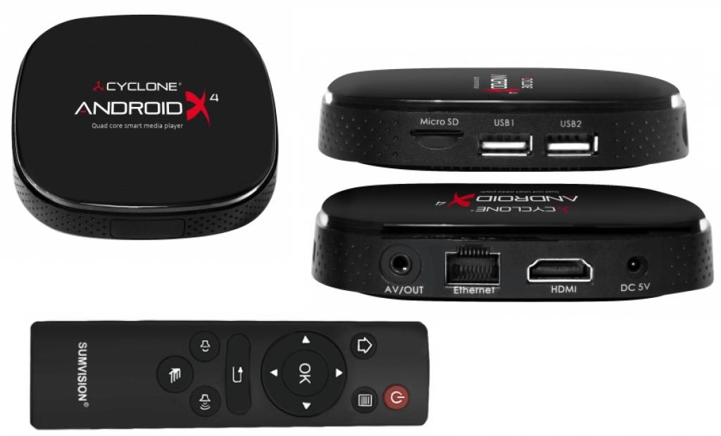 Media Player Sumvision Cyclone Android X4 Quad Core Player