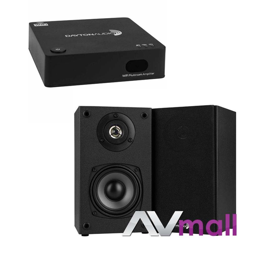 Pachet Amplificator Integrat Dayton Audio WF40A Multi-Room Wi-Fi + Boxe Dayton Audio B452 avmall.ro imagine noua 2022