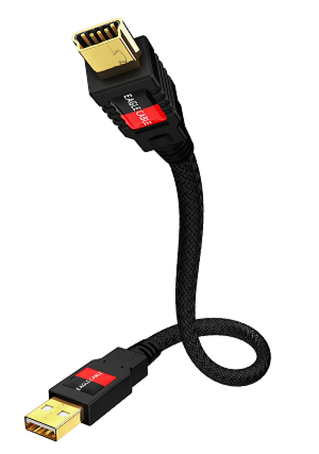 Cablu USB 2.0 A-mini B Eagle Deluxe 0.8 metri avmall.ro imagine noua 2022