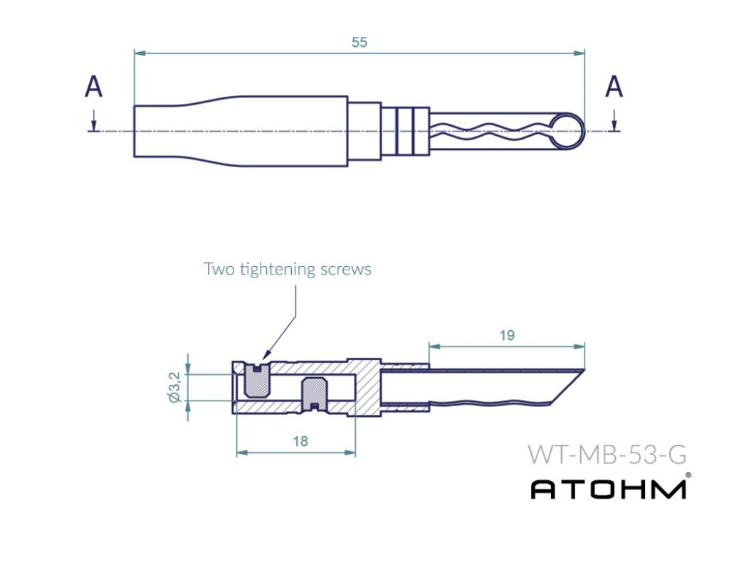 Conector Banana Atohm WT-MB53-G Atohm imagine noua 2022