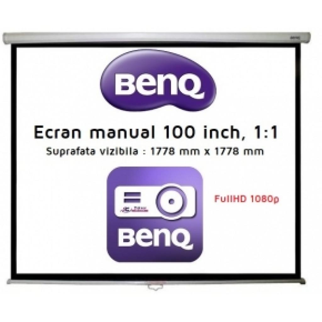 Ecran Proiectie Videoproiector BenQ 100 inch 5J.BQM11.F10 BenQ imagine noua tecomm.ro