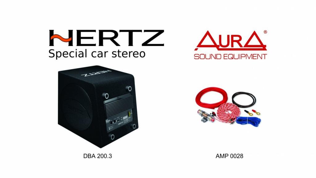 Pachet de Bass Hertz HERTZ DBA 200.3 + Aura AMP 0028 avmall.ro imagine noua 2022