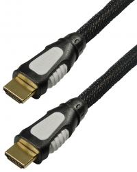 Cablu HDMI Black Connect Nylon Series 1 metru